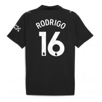 Camiseta Manchester City Rodri Hernandez #16 Segunda Equipación Replica 2025-26 mangas cortas